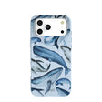 Coque Baleines Bleu Poudre pour iPhone 17 Pro Max