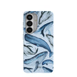 Coque Samsung Galaxy S26 à motif baleines bleu poudré