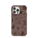 Coque Wild Frontier marron chocolat pour iPhone 14 Pro Max