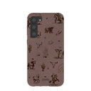 Chocolate Brown Wild Frontier Samsung Galaxy S23+(Plus) Case