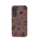 Coque Wild Frontier marron chocolat pour Samsung Galaxy S23