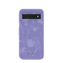 Coque Google Pixel 8a à motif de fleurs sauvages lavande