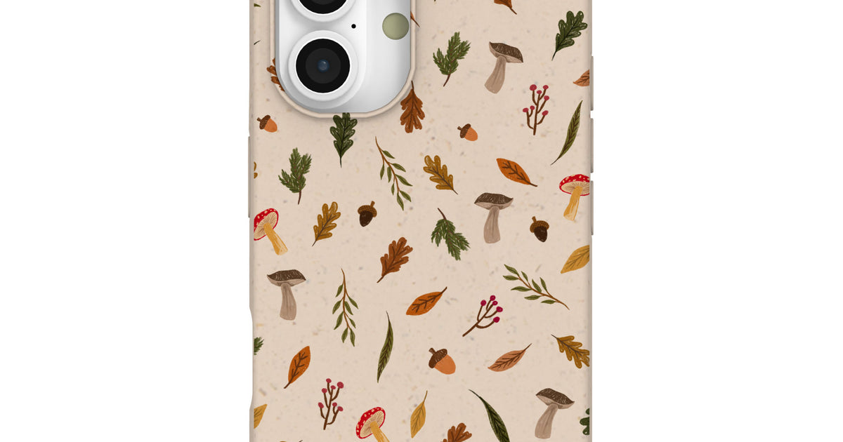 Seashell Woodland Harvest iPhone 16 Case Pela Case