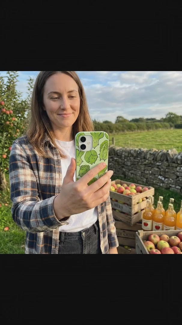 Sage Green Silly Cabbage iPhone 6/6s/7/8/SE Case