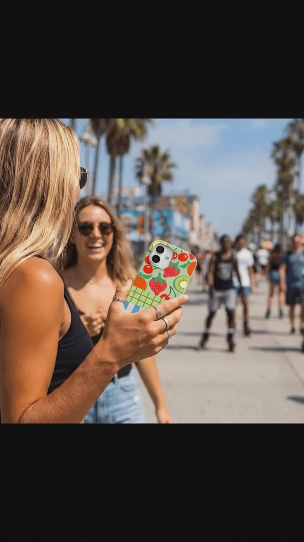 Sage Green Fresh Picnic iPhone 16 Pro Max Case - Product video demonstration