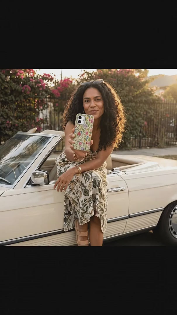 Seashell Bee Meadow iPhone 16 Pro Max Case - Product video demonstration