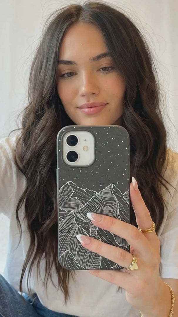 Black Night Panorama iPhone Air Case