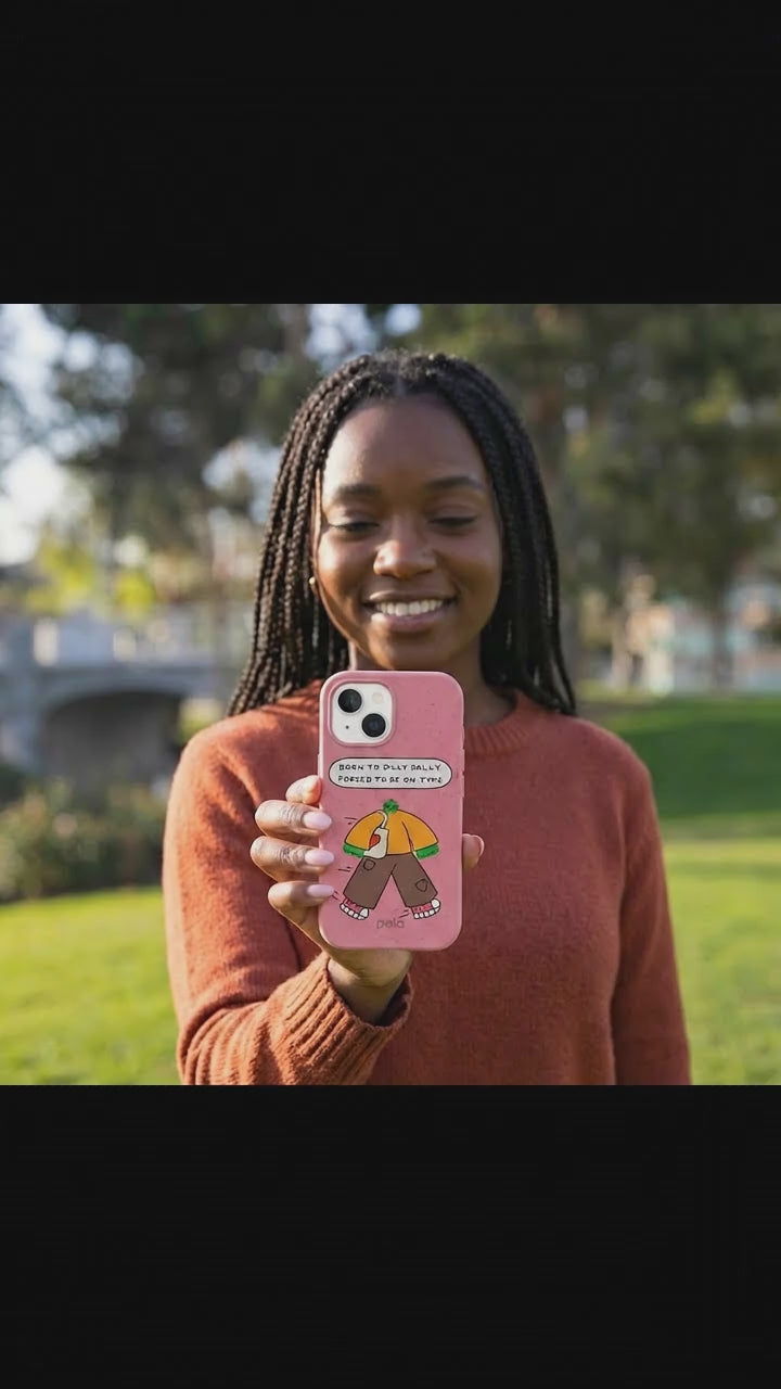 Bubblegum Pink Dilly Dally iPhone 17 Case - Product video demonstration