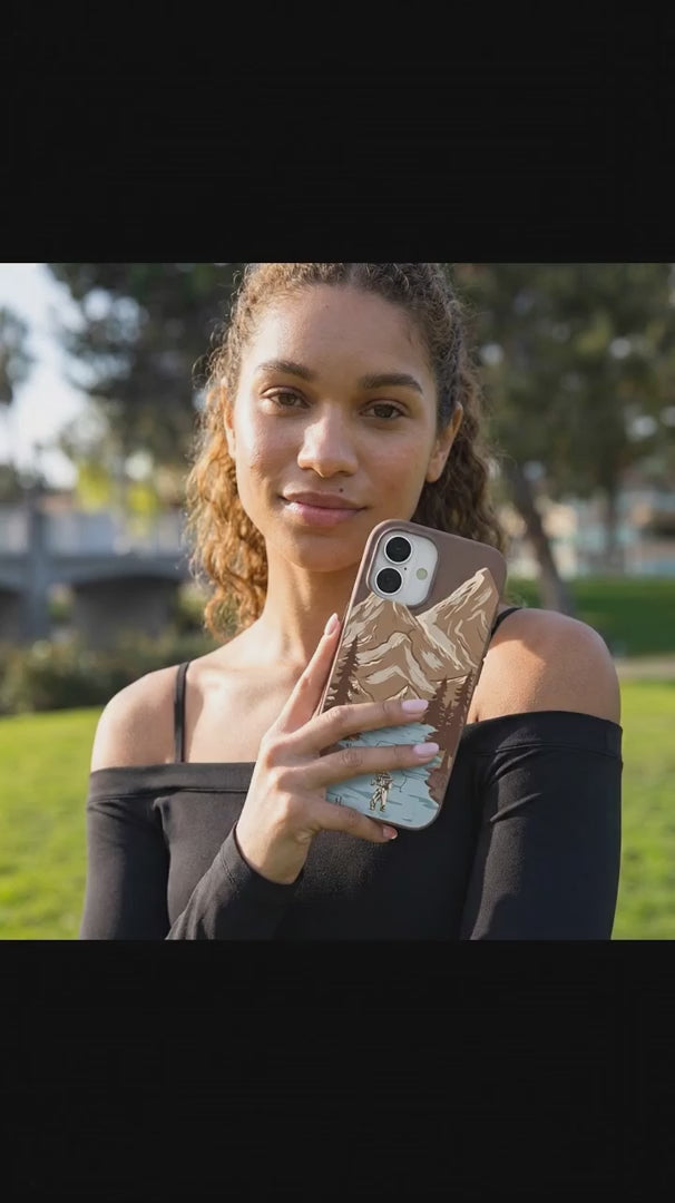 Chocolate Brown Gone Fishing iPhone 16 Pro Case - Product video demonstration