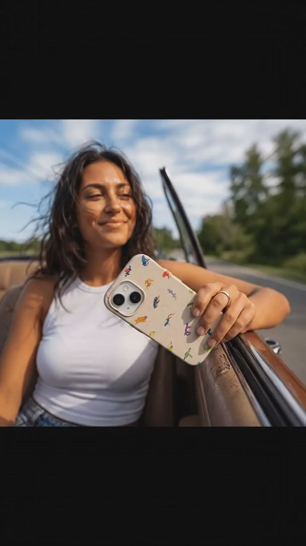 Seashell Tiny Amphibians iPhone 15 Case - Product video demonstration