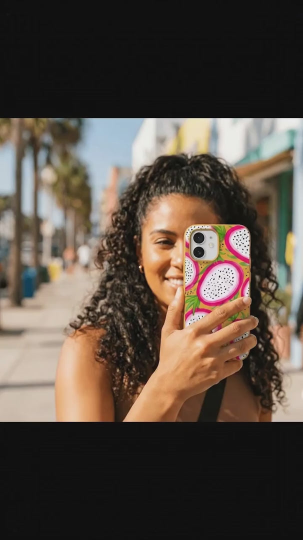 Honey Dragonfruit Pop iPhone 16 Pro Max Case - Product video demonstration