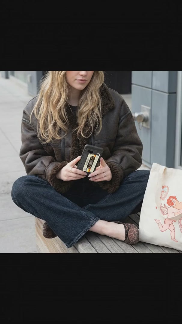 Black Cassette Google Pixel 6a Case