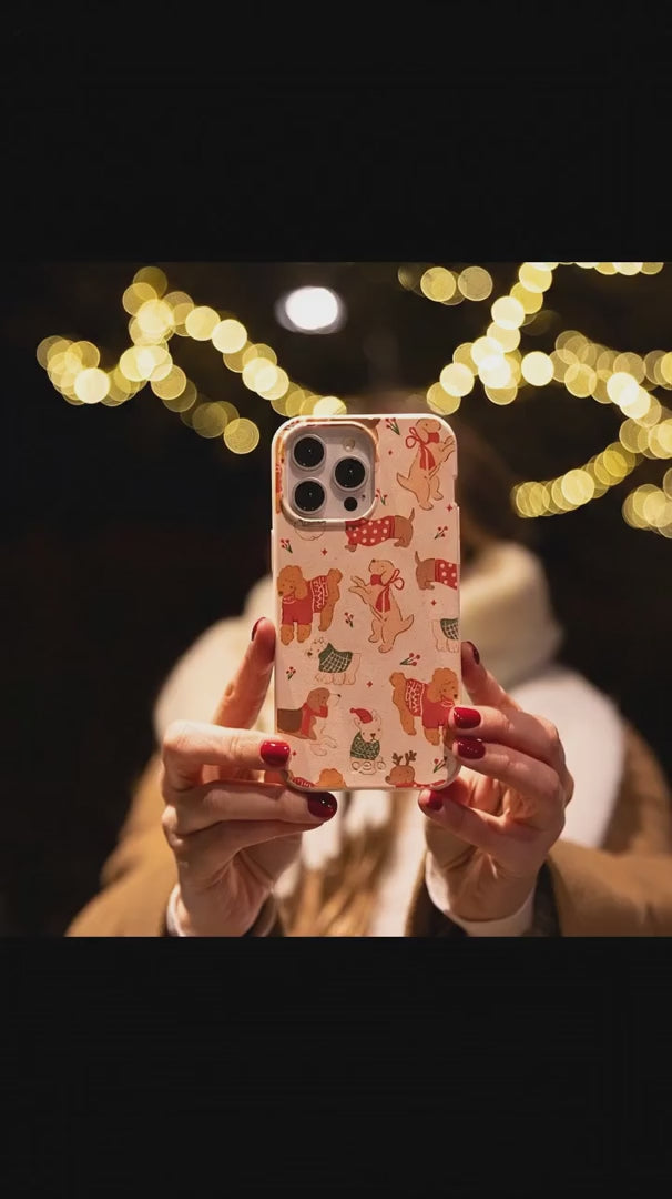 Seashell Jolly Doggos iPhone 17 Pro Case - Product video demonstration