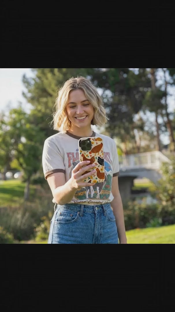 Seashell Chicken Garden iPhone 16 Pro Max Case - Product video demonstration