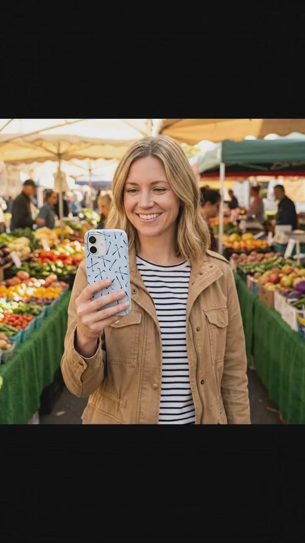 Powder Blue Golf Clubs iPhone 15 Case - Product video demonstration