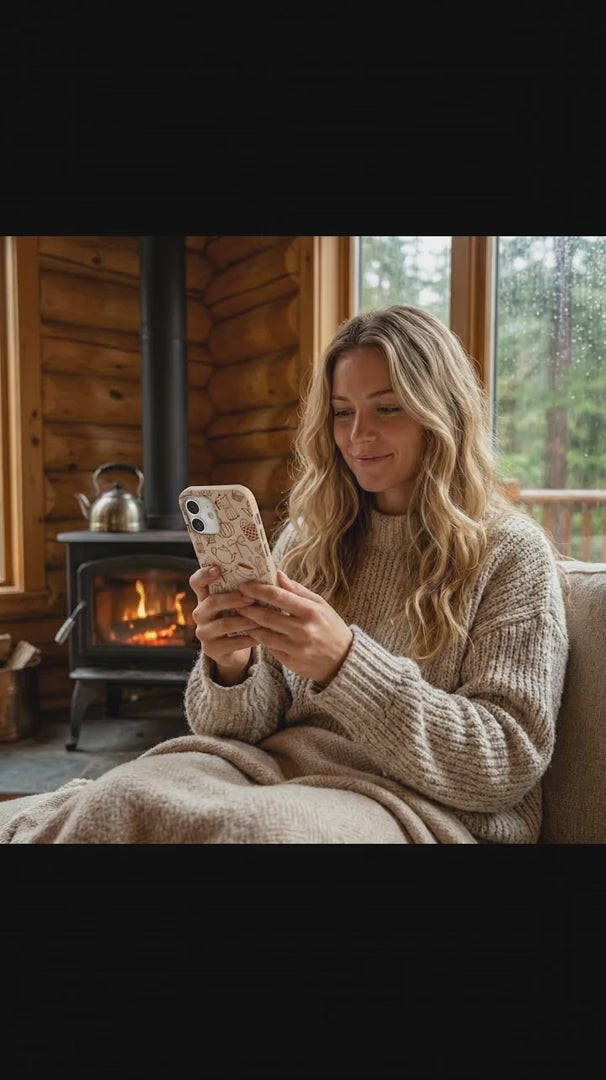 Seashell Pumpkin Spice iPhone 15 Pro Case - Product video demonstration