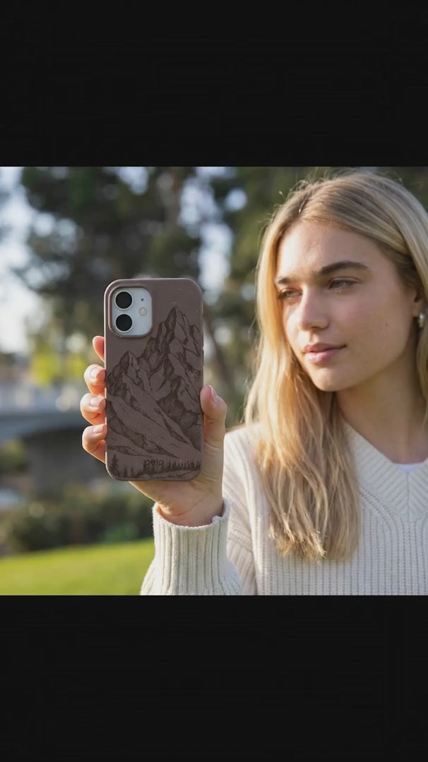 Chocolate Brown Silent Summit iPhone 16 Pro Max Case - Product video demonstration