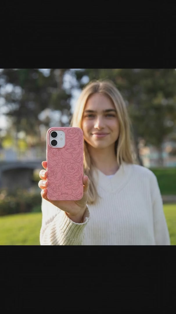 Bubblegum Pink Rosettes iPhone 16 Pro Max Case - Product video demonstration