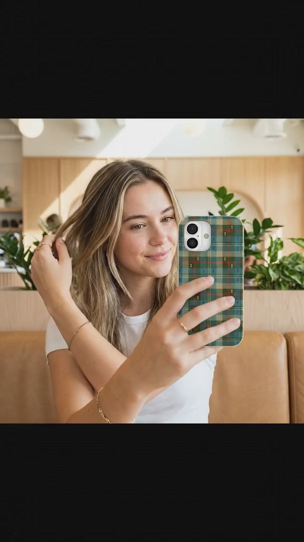 London Fog Plaid Picnic iPhone 15 Pro Case - Product video demonstration