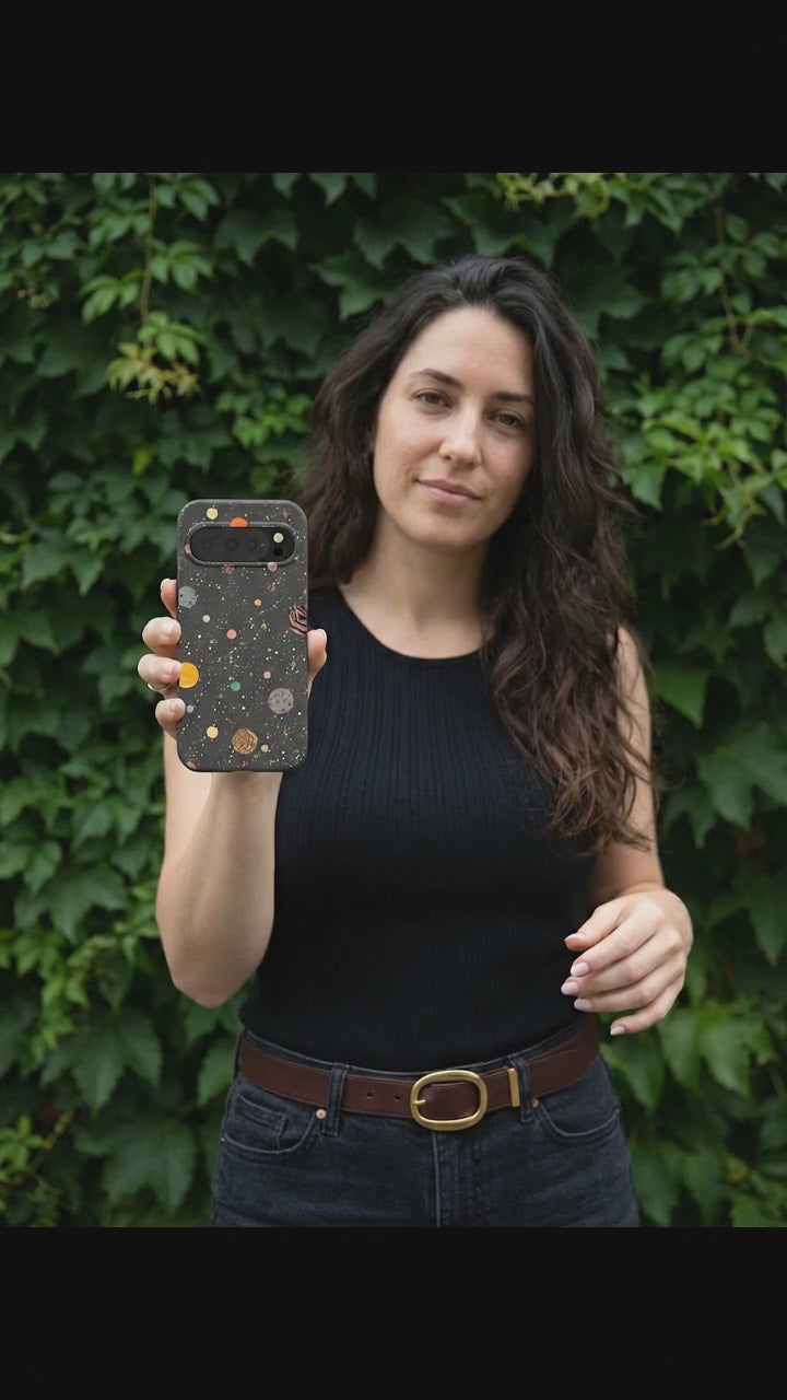 Black Galactic Glow Google Pixel 10/10 Pro Case - Product video demonstration