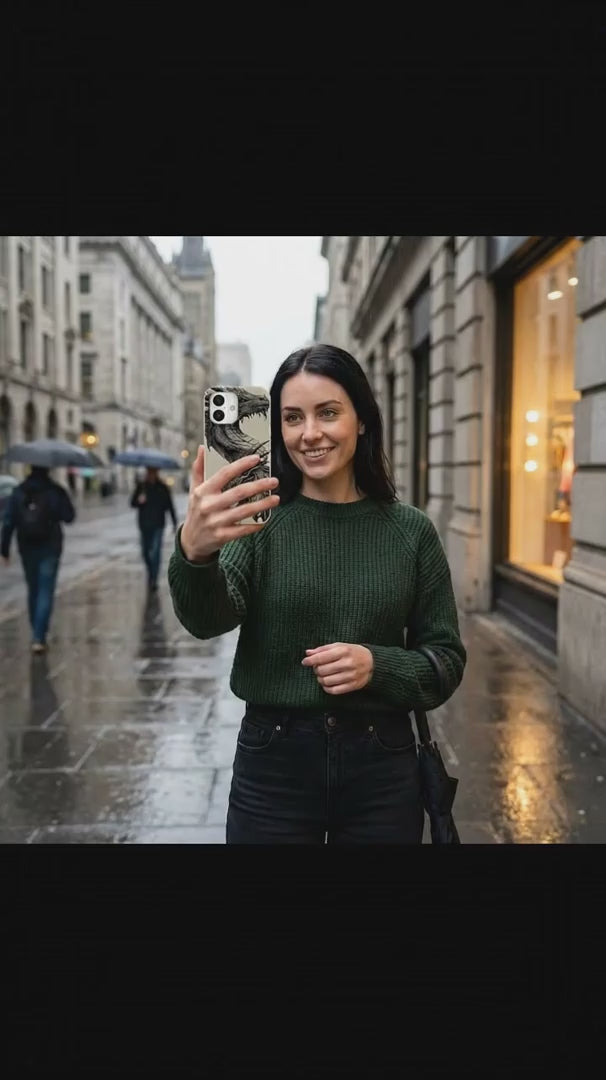 London Fog Twin Dragons iPhone 15 Case - Product video demonstration