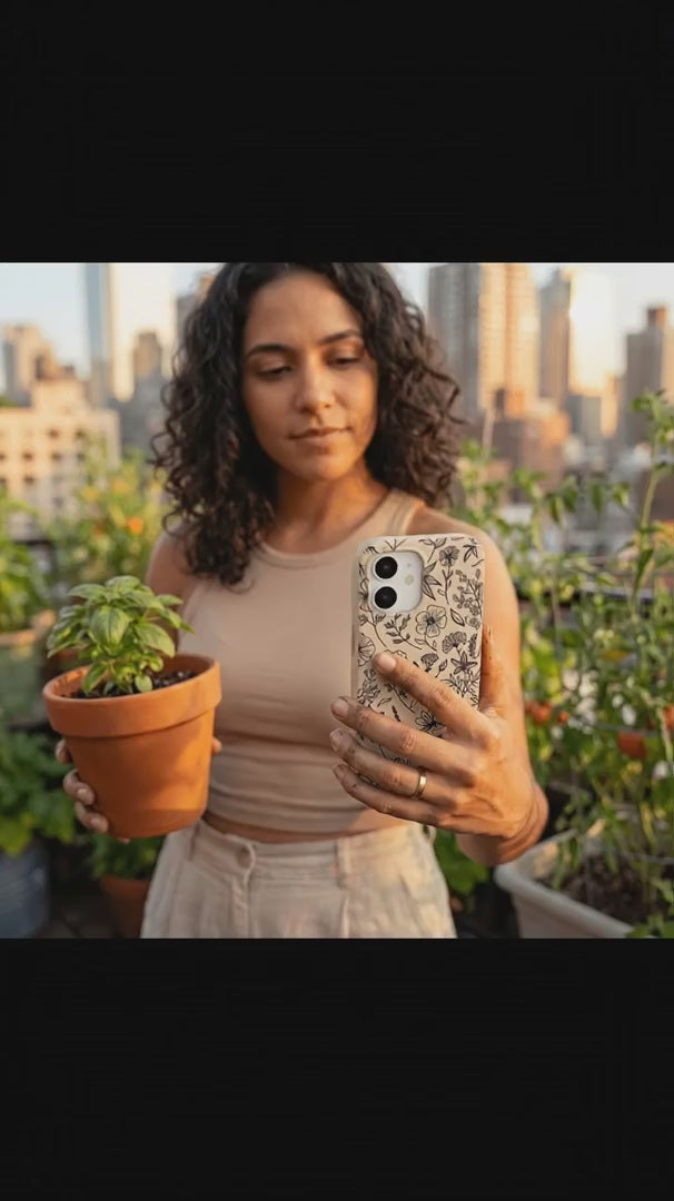 Seashell Wild Flower iPhone 15 Case - Product video demonstration