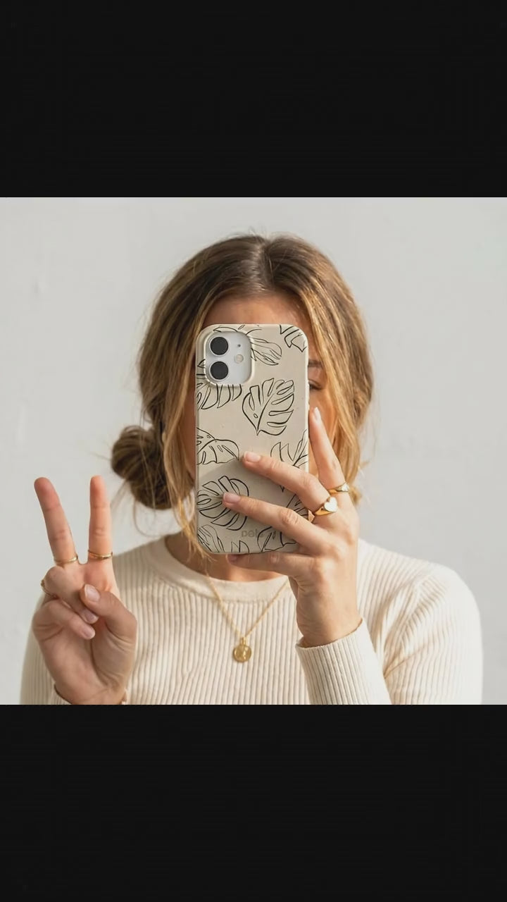 London Fog Leaf Lines iPhone 17 Case - Product video demonstration