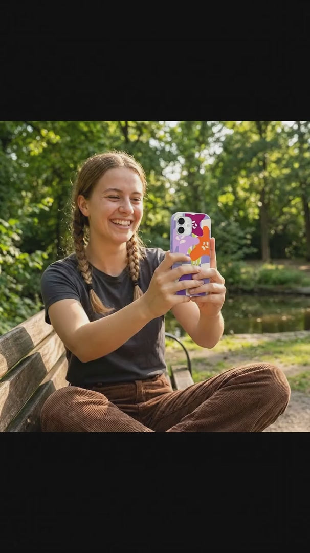 Lavender Bright Blooms iPhone 15 Pro Case - Product video demonstration