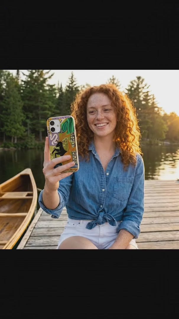 Seashell Capricorn Sea Goat iPhone 16 Case - Product video demonstration