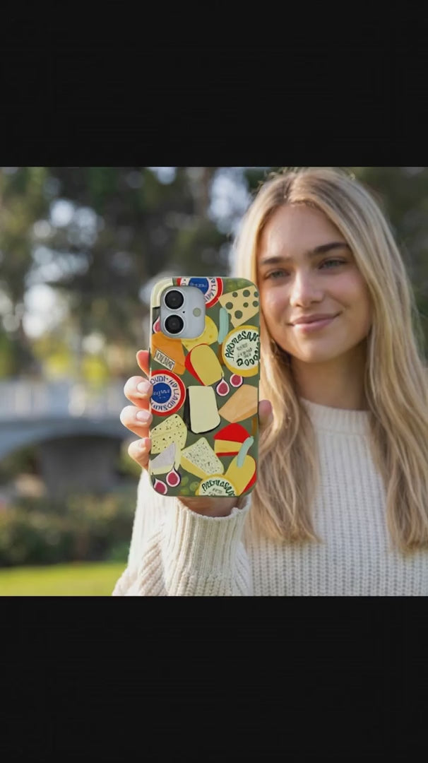Forest Floor Cheese Spread iPhone 15 Pro Case - Product video demonstration