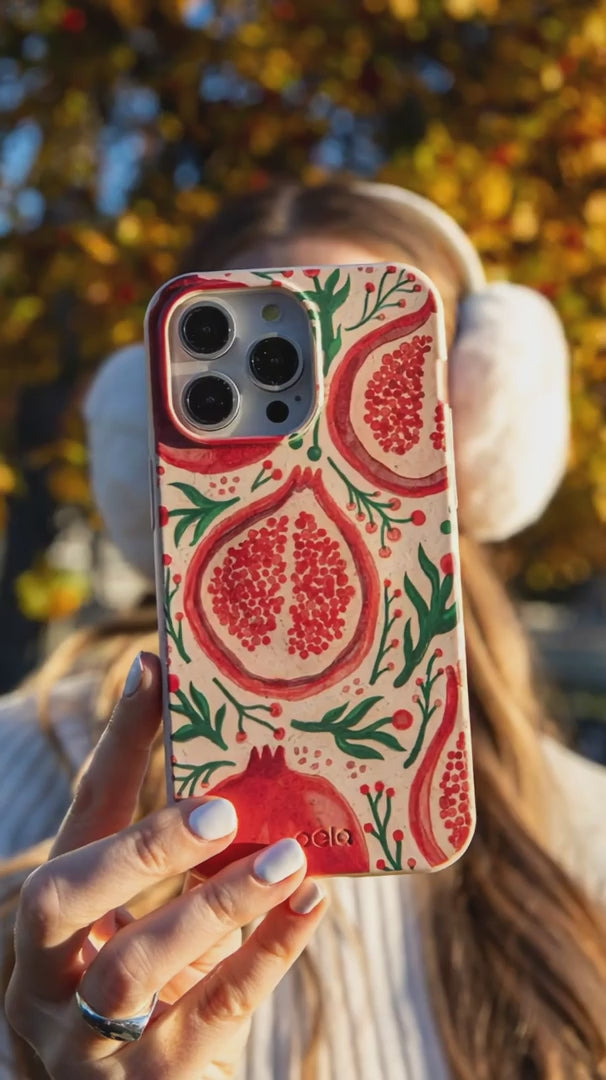 Seashell Pomegranate Cheer iPhone 16 Pro Case - Product video demonstration
