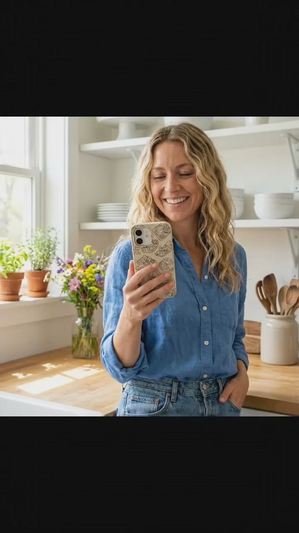 London Fog Charcuterie Boards iPhone 15 Pro Case - Product video demonstration