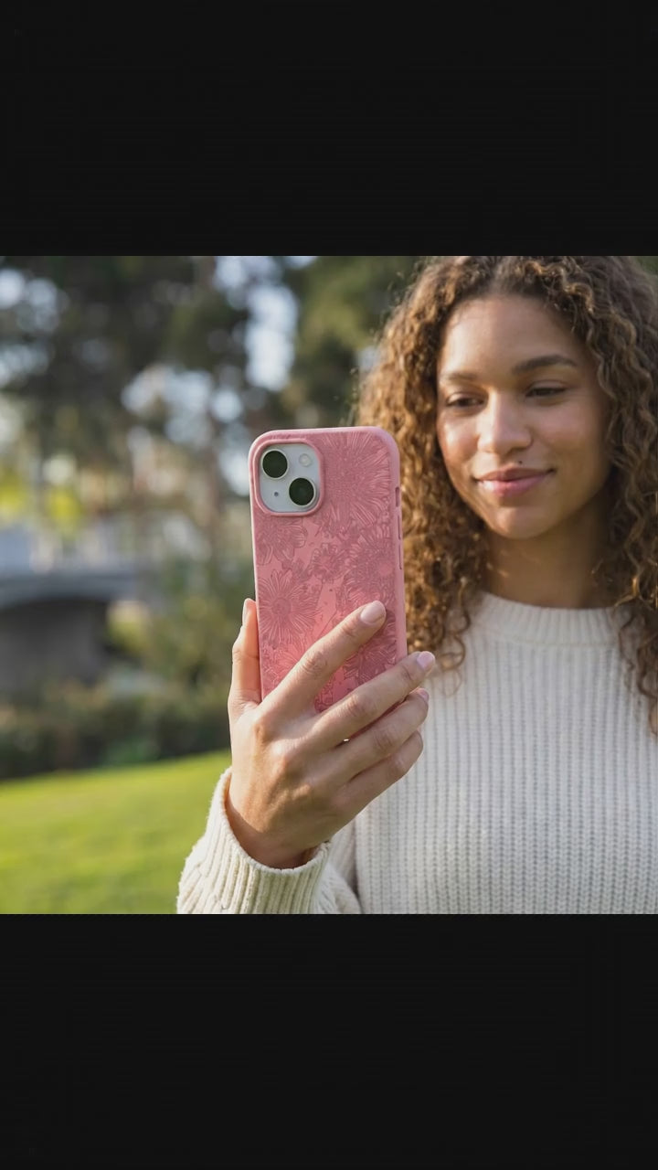 Bubblegum Pink Flora iPhone 17 Case - Product video demonstration