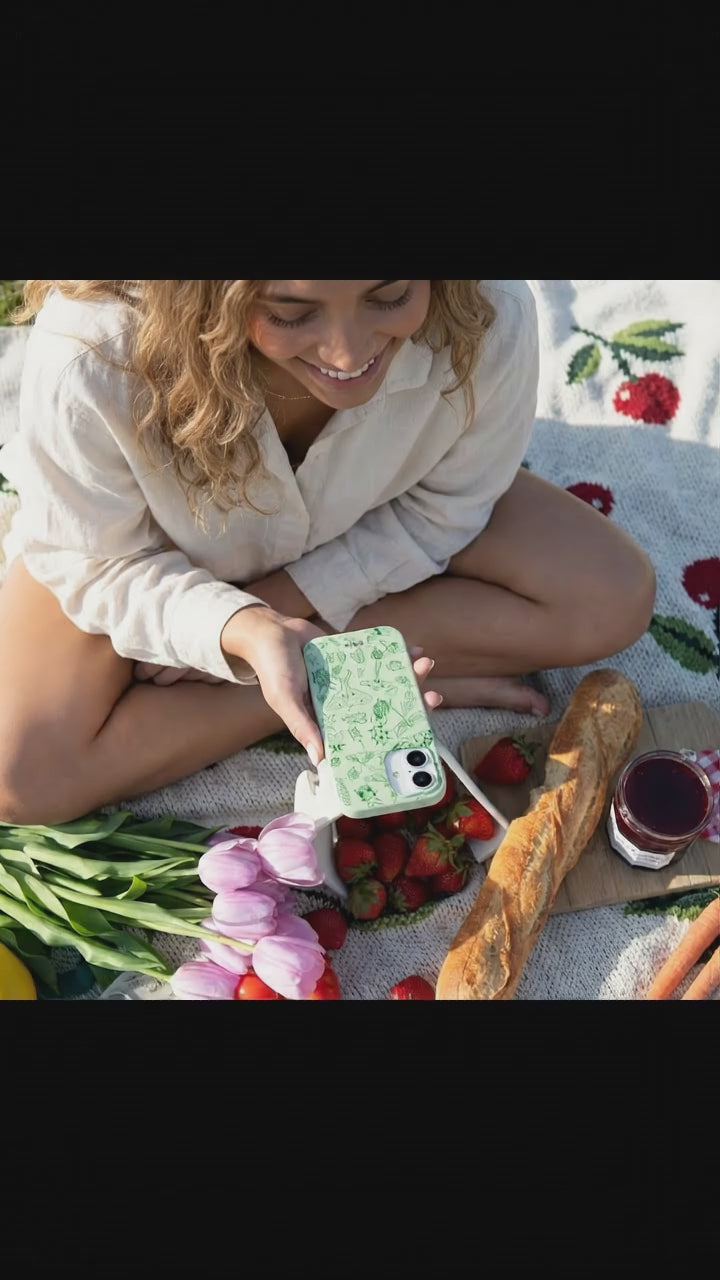 Sage Green Linear Entomology iPhone 17 Case - Product video demonstration