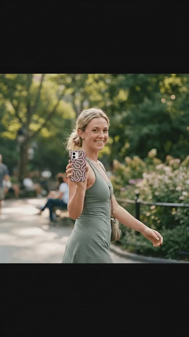 Forest Floor Cotton Curls iPhone 16 Pro Case - Product video demonstration