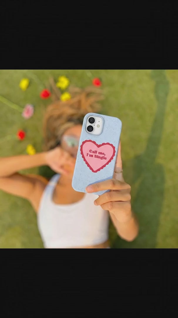 Powder Blue Call Me iPhone 16 Case - Product video demonstration