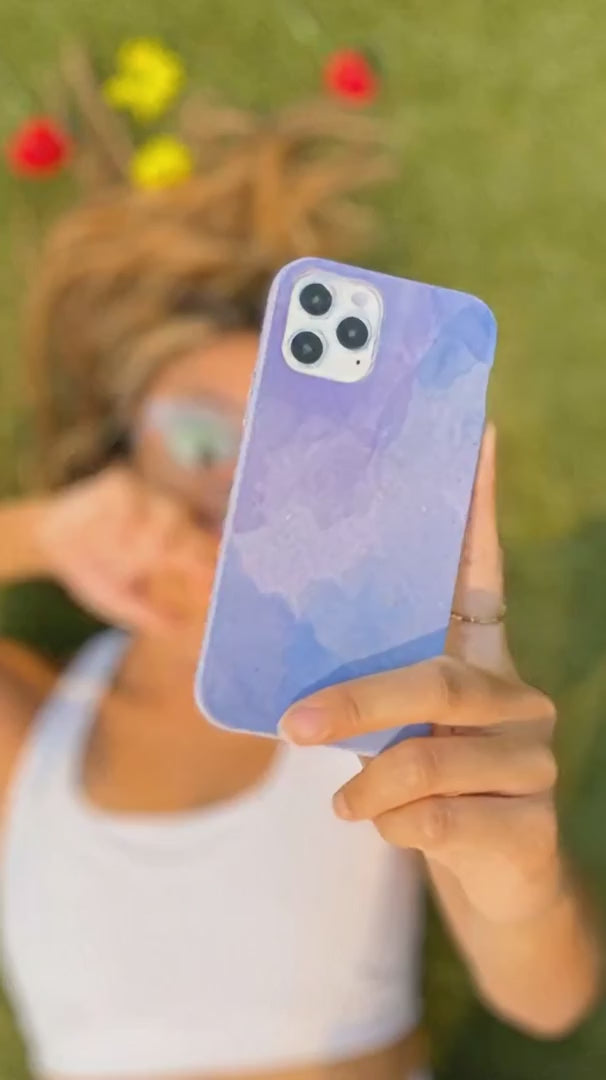 Lavender Blue Reflections Google Pixel 9a Case