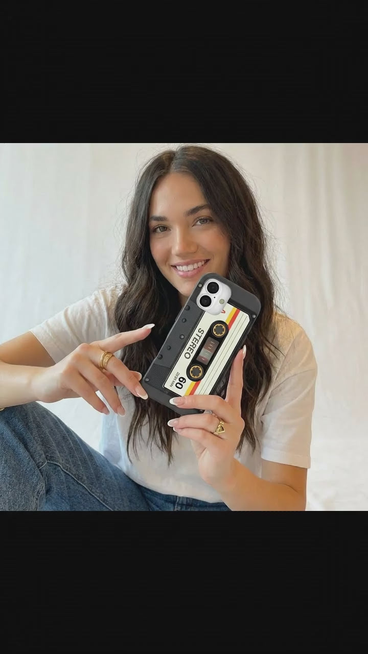 Black Cassette iPhone 17 Case - Product video demonstration