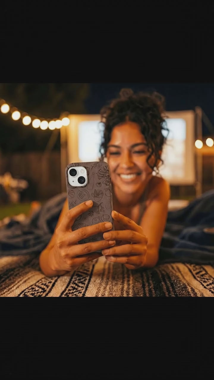 Chocolate Brown Autumn Sweets iPhone 17 Case - Product video demonstration