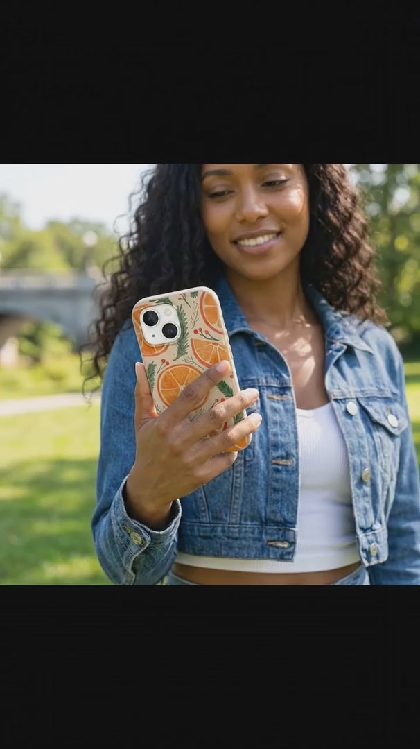 Seashell Citrus Cheer iPhone 16 Case - Product video demonstration