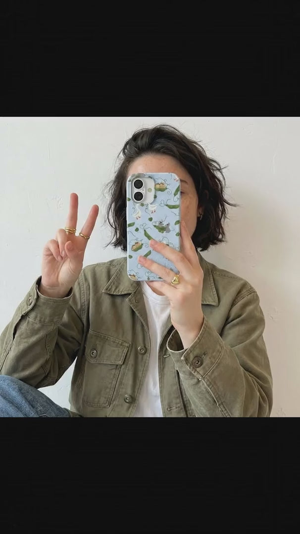 Powder Blue Two Peas in a Pod iPhone 17 Pro Case - Product video demonstration