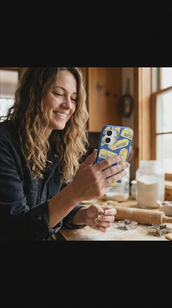 Electric Blue Butter Love iPhone 17 Pro Case - Product video demonstration