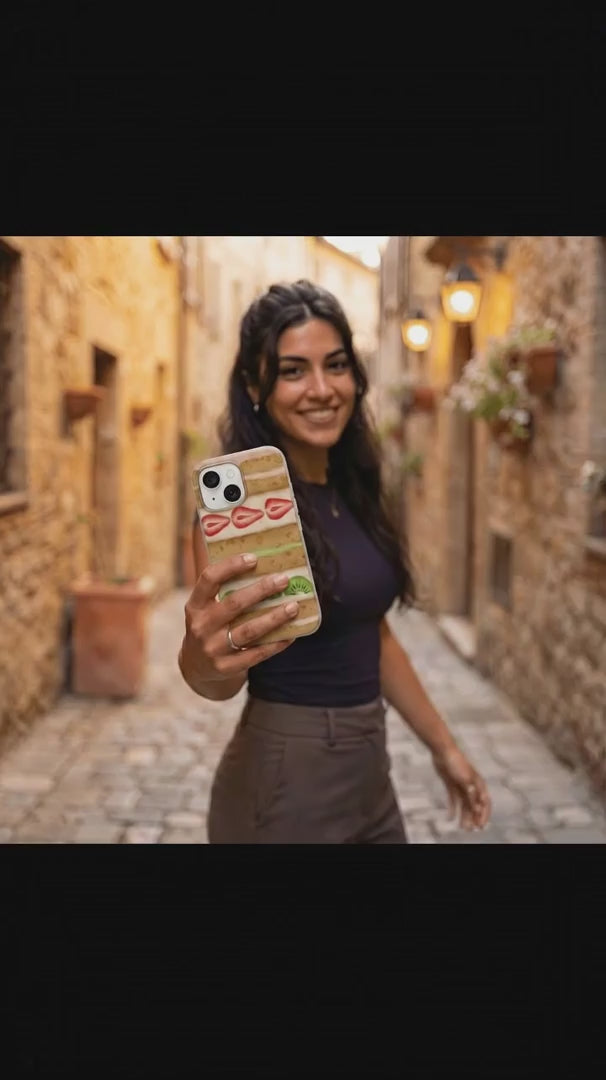 Seashell Fruit Cake iPhone 14 Pro Case - Product video demonstration