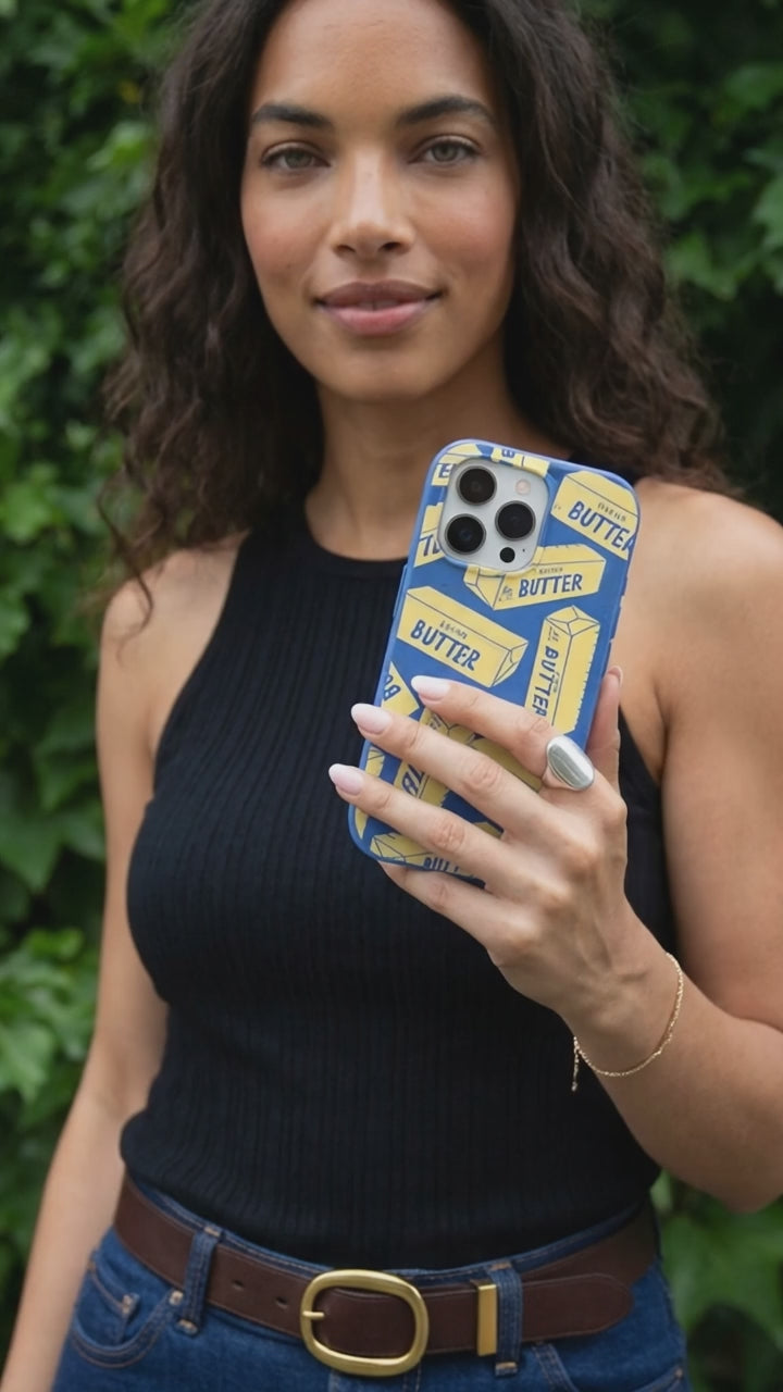 Electric Blue Butter Love iPhone 17 Pro Case - Product video demonstration