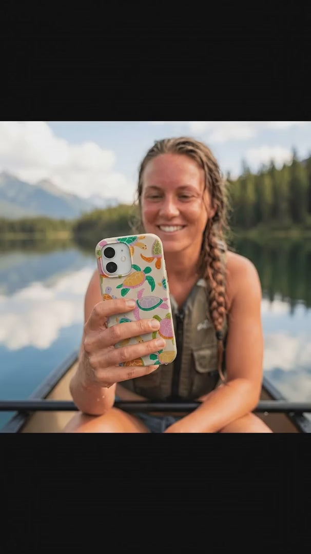 Seashell Sea Turtle Party iPhone 17 Pro Case - Product video demonstration