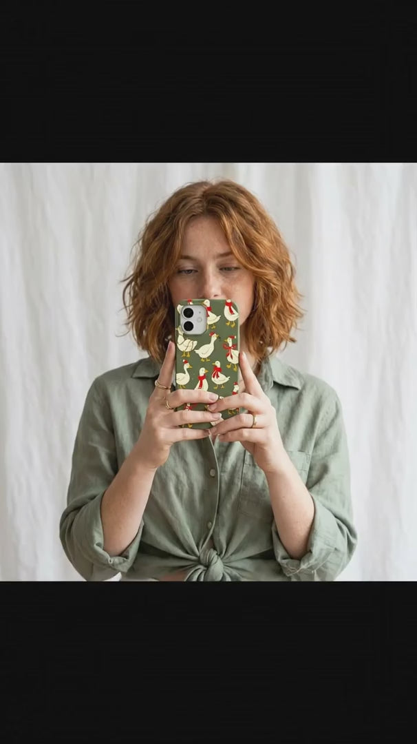 Forest Floor Duck the Halls iPhone 16 Case - Product video demonstration
