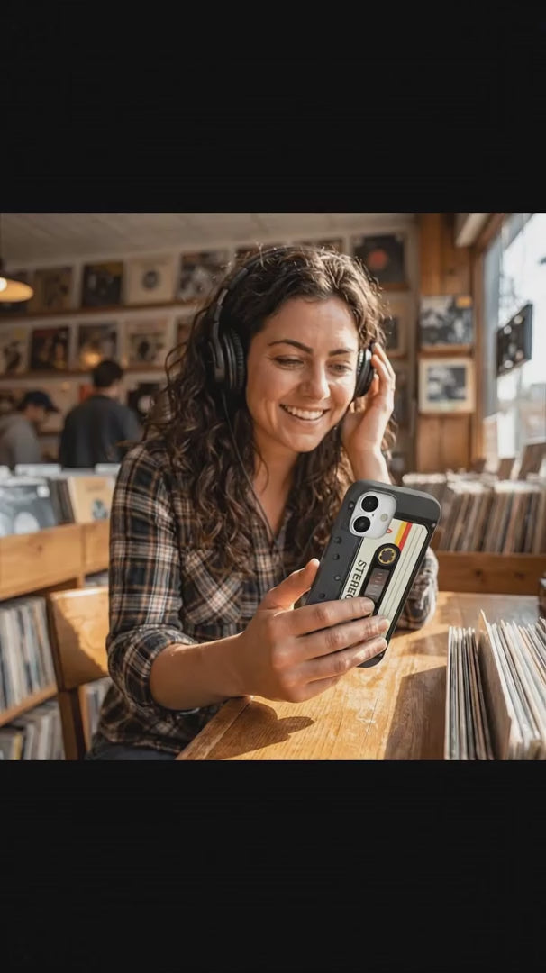 Black Cassette iPhone 16 Pro Case - Product video demonstration