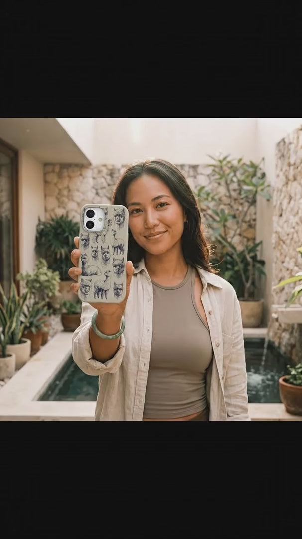 London Fog Spitting Llama iPhone 15 Case - Product video demonstration