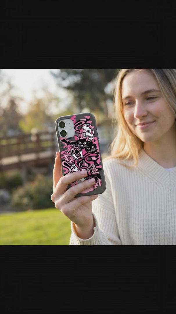 Black Spellbound Ghouls iPhone 17 Pro Case - Product video demonstration