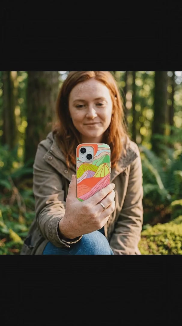 Seashell Chromatic Peaks iPhone 15 Pro Case - Product video demonstration